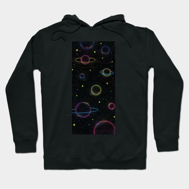 Space pattern Hoodie by Dawaly